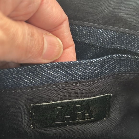 Zara Bags Zara Quilted Denim Maxi Crossbody Bag Poshmark